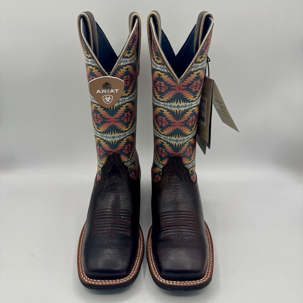 Ariat Pendleton Circuit Savanna Boot Women's Size 6 B Crackle Cafe Brown Leather - Picture 12 of 16